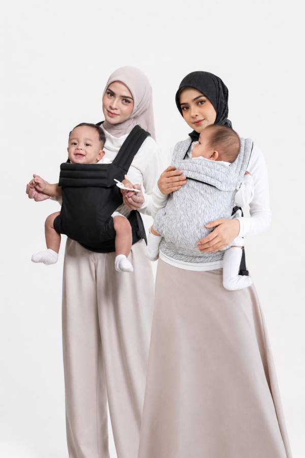 Elite Reversible Baby Carrier – Grey Zebra / Black