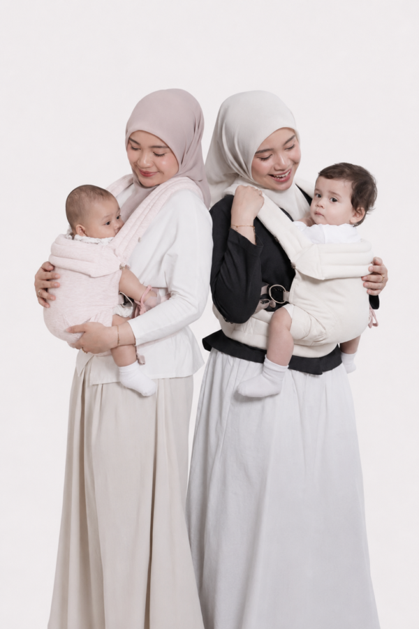 Elite Reversible Baby Carrier – Pink Zebra / Ivory