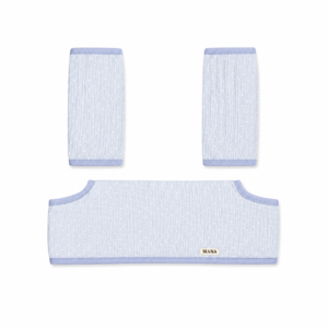 Teething Pad Blue Polka