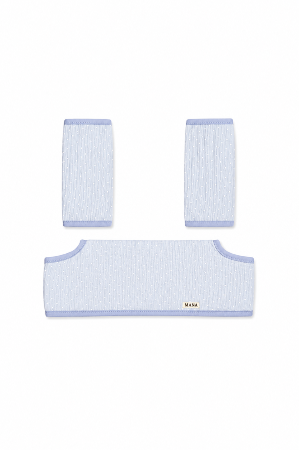 Teething Pad Blue Polka