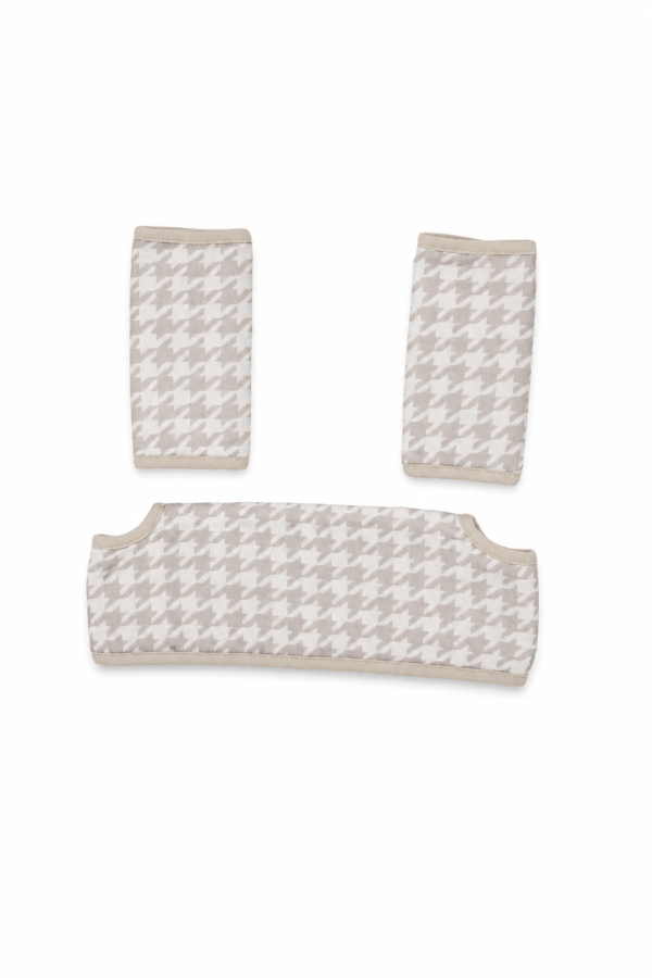 Teething Pad Houndstooth Beige